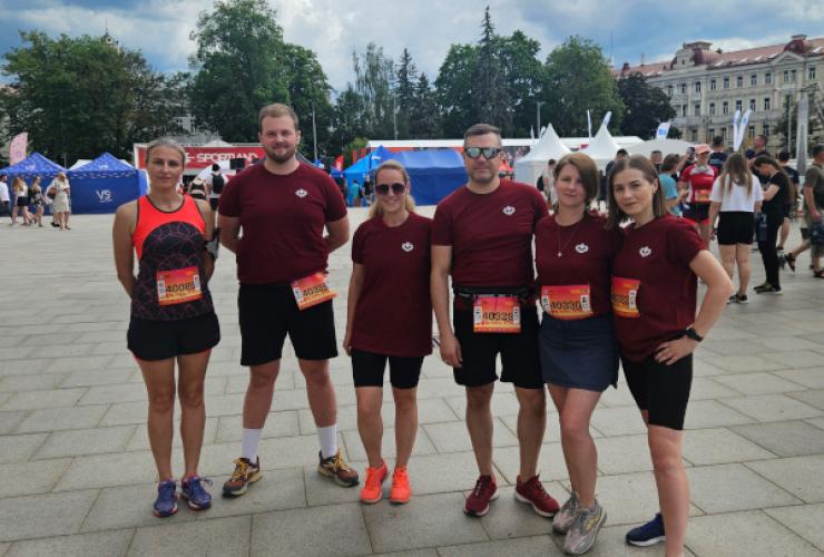 Karoliniškių poliklinikos komanda dalyvavo Vilniaus pusmaratonyje