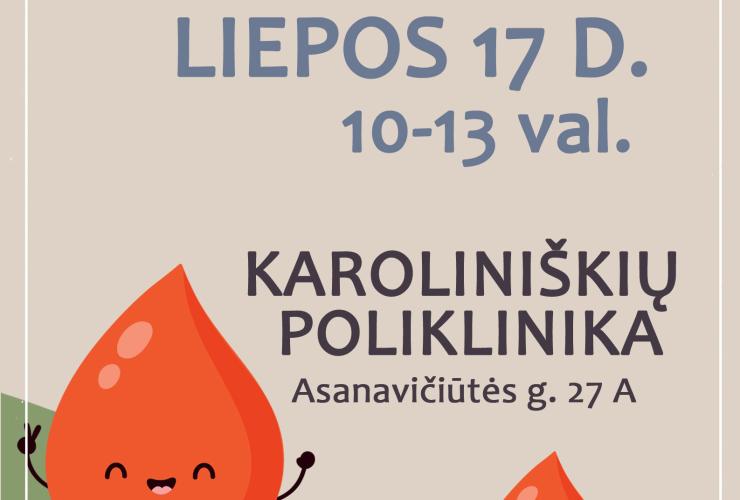 Tapkite kraujo donorais