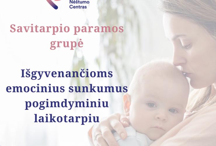 Kviečiame Tave jungtis į nuotolinę savitarpio paramos grupę moterims, išgyvenančioms įvairius emocinius sunkumus pogimdyminiu laikotarpiu