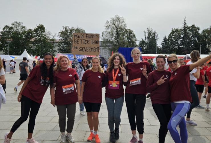 Karoliniškių poliklinikos komanda – Vilniaus maratone!