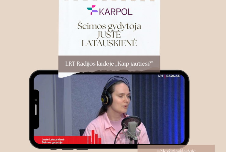 Mūsų poliklinikos šeimos gydytoja – LRT radijo eteryje