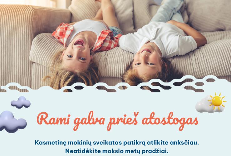 Kasmetinę mokinių sveikatos patikrą atlikite anksčiau
